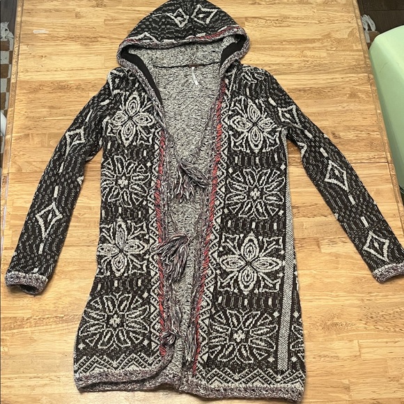 Free People Boho hooded Cardigan - Picture 1 of 4